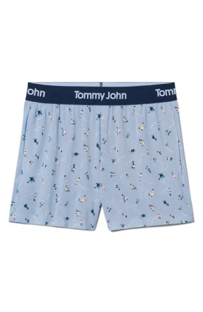 Tommy John Second Skin Pajama Shorts In Blue