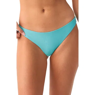 Pq Swim Ruched Bikini Bottoms In Blue