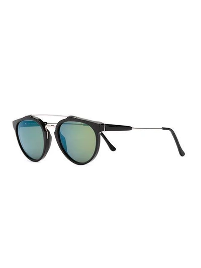 Shop Retrosuperfuture 'giaguaro' Sunglasses In Black