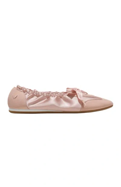 Vivaia Round-toe Satin Sneakerina In Pink