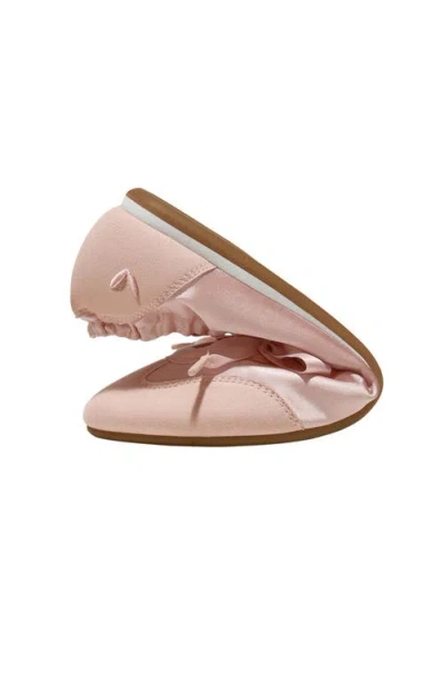 Vivaia Round-toe Satin Sneakerina In Pink