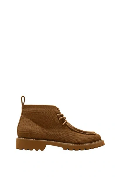 Vivaia Round-toe Lug Sole Ankle Boots In Brown