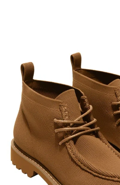 Vivaia Round-toe Lug Sole Ankle Boots In Brown