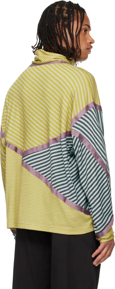 Kiko Kostadinov Colorblock Sweater In Yellow