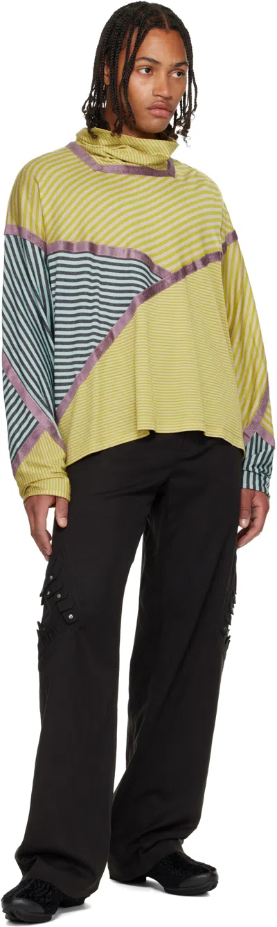 Kiko Kostadinov Colorblock Sweater In Yellow
