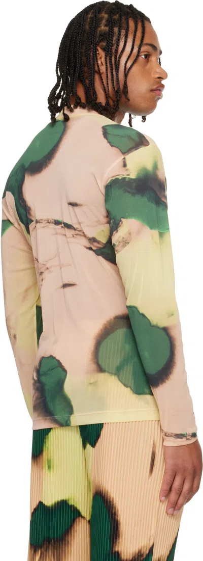 Issey Miyake Multicolor Agate Sheer T-shirt In Neutral