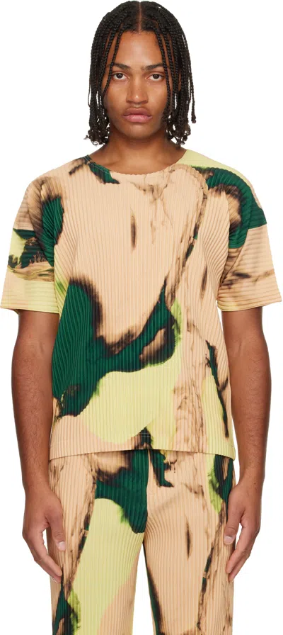 Issey Miyake Multicolor Agate T-shirt In Neutral