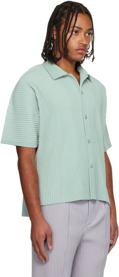 Issey Miyake Blue Monthly Colors July Shirt In Blue