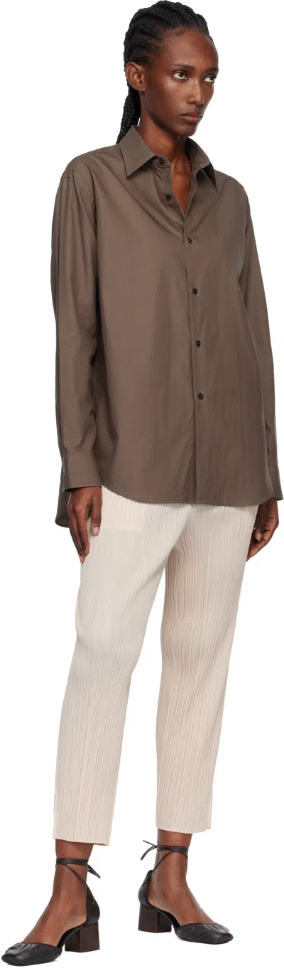 Issey Miyake Beige Monthly Color July Trousers In Neutral