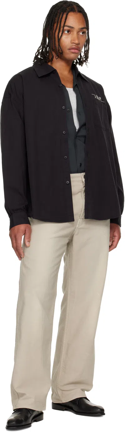 Visvim Beige Fluxus 01 Wide G.cords Trousers In Neutral