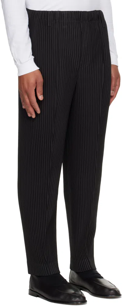 Issey Miyake Gray Compleat Trousers In Animal Print