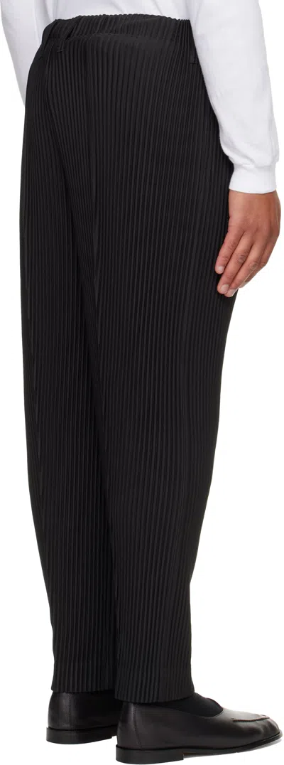 Issey Miyake Gray Compleat Trousers In Animal Print