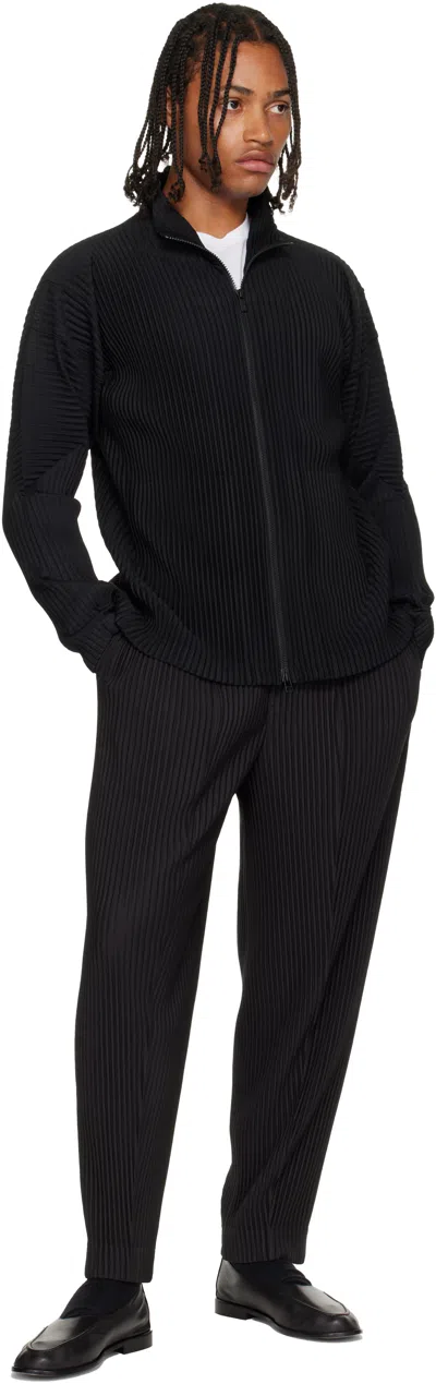 Issey Miyake Gray Compleat Trousers In Animal Print