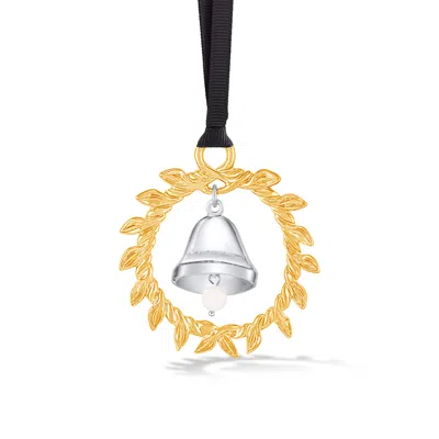 Dower & Hall Gold / Silver Bell Christmas Decoration In Multi