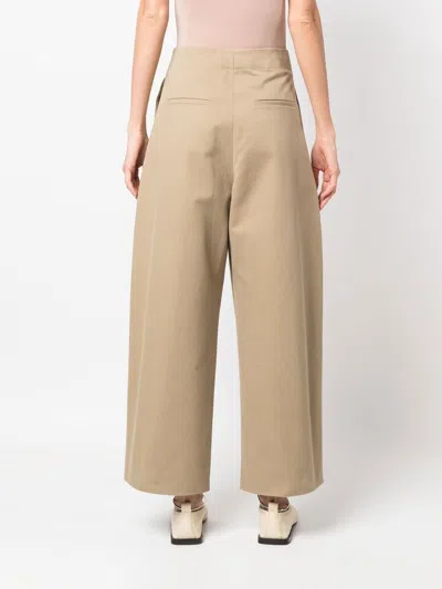 Studio Nicholson Cotton Wide-leg Trousers In Neutral