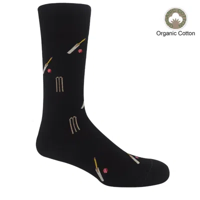 Peper Harow - Made In England Cricket Men's Socks – Black In Black