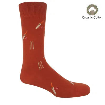 Peper Harow - Made In England Cricket Men's Socks – Orange In Orange