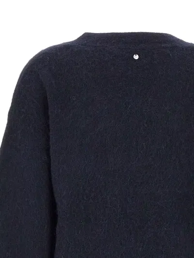 Hugo Boss V-neck Sweater In Blue