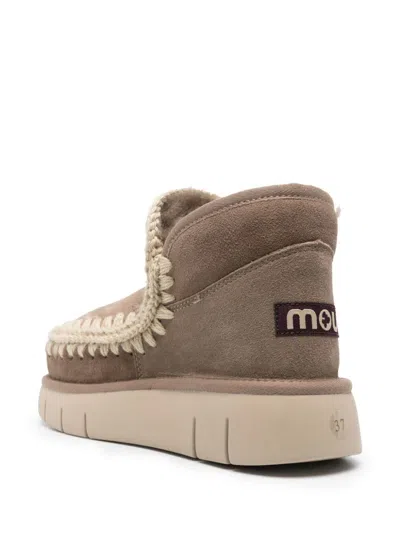 Mou Eskimo Bounce Sneaker Boots In Neutral