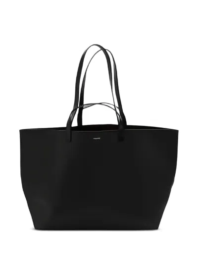 Cahu Medium Nouvelle Collection Le Pratique With Zip Tote Bag In Black