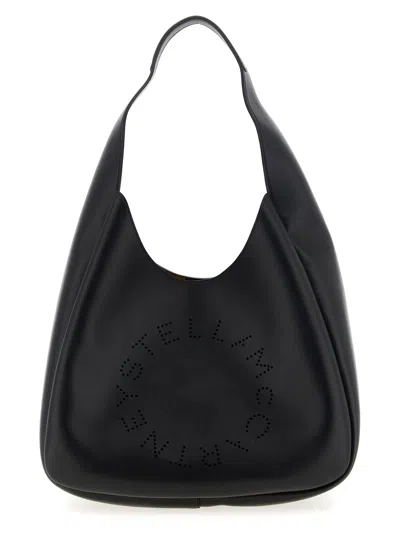 Stella Mccartney Hobo Shoulder Bags Black In Black