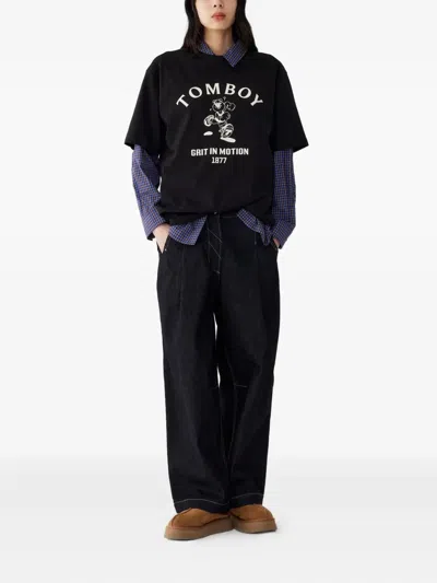 Studio Tomboy Wide-leg Jeans In Multi