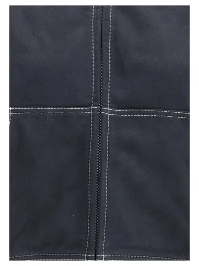 Acne Studios Women Cropped Zip-up Hoodie In Black