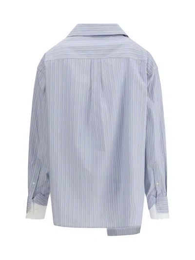 Acne Studios Women Layered Shirt In Blue
