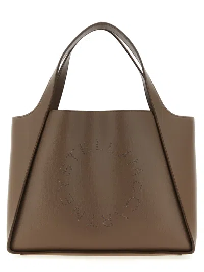 Stella Mccartney Logo-embellished Tote Bag In Brown