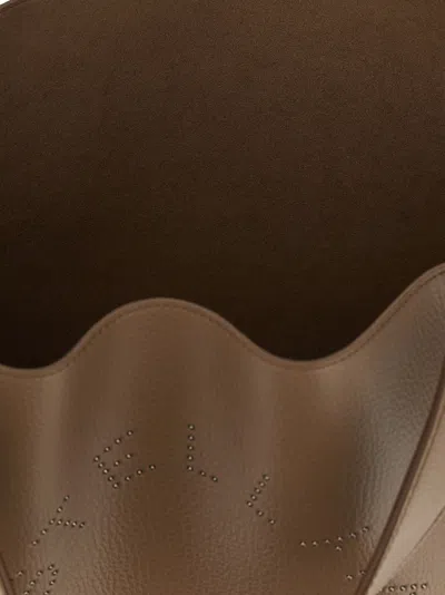 Stella Mccartney Logo-embellished Tote Bag In Brown