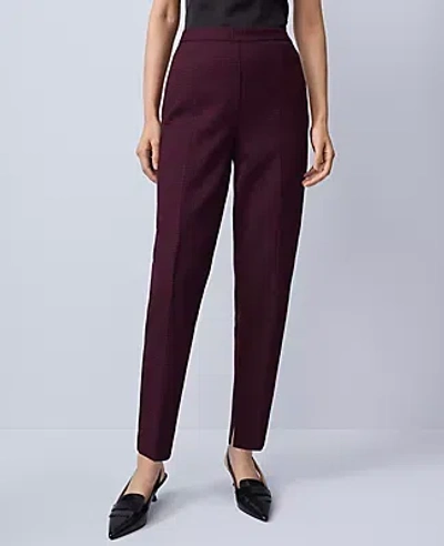 Ann Taylor The Petite Natalie Pant In Burgundy