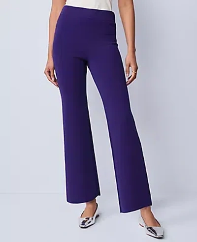 Ann Taylor The Petite Flare Sweater Pant In Blue