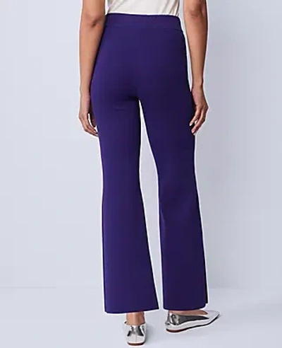 Ann Taylor The Petite Flare Sweater Pant In Blue
