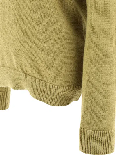 Loewe Layered Sweater In Wool And Alpaca In Yellow