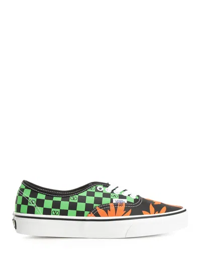 Valentino X Vans Men's Tess St Vlogo Tropical Canvas Low-top Sneakers In Multi