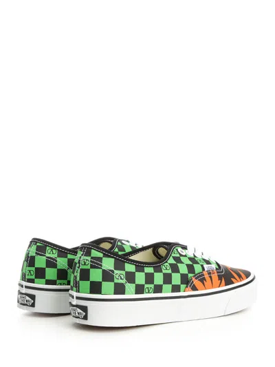 Valentino X Vans Men's Tess St Vlogo Tropical Canvas Low-top Sneakers In Multi