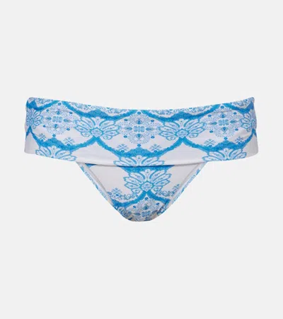 Melissa Odabash Brussels Printed Bikini Bottoms In White