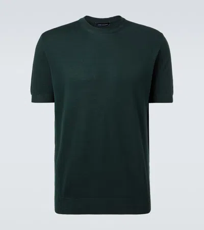 Thom Sweeney Wool T-shirt In Green