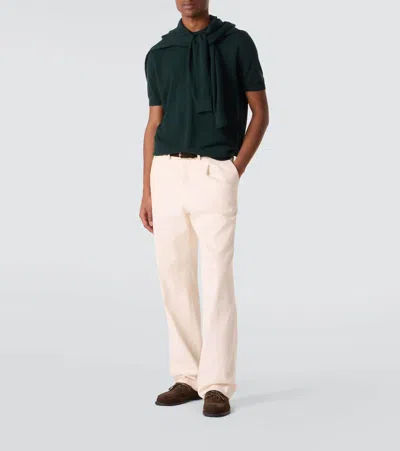 Thom Sweeney Wool T-shirt In Green