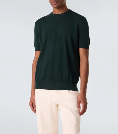 Thom Sweeney Wool T-shirt In Green