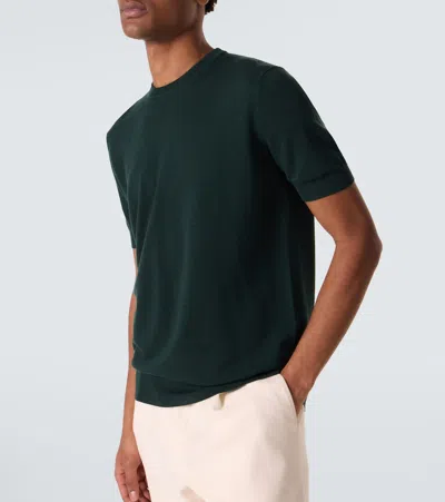Thom Sweeney Wool T-shirt In Green