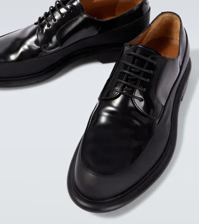 Givenchy Leather Derby Shoes In Black