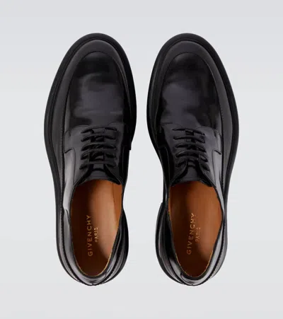 Givenchy Leather Derby Shoes In Black
