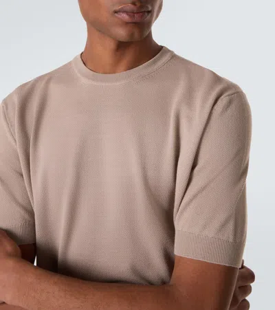 Thom Sweeney Wool T-shirt In Neutral