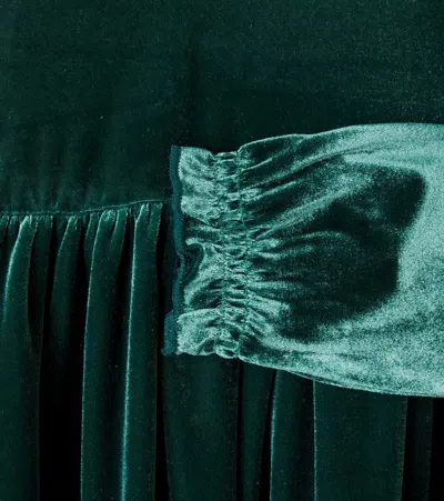 Konges Sløjd Konges Slojd Bow-detail Velvet Dress In Animal Print