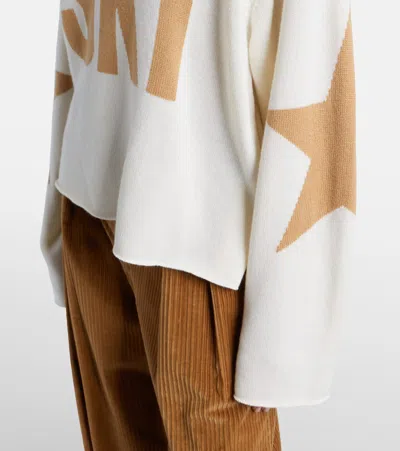 Goldbergh Wool-blend Turtleneck Sweater In White