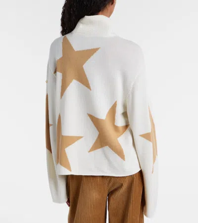 Goldbergh Wool-blend Turtleneck Sweater In White