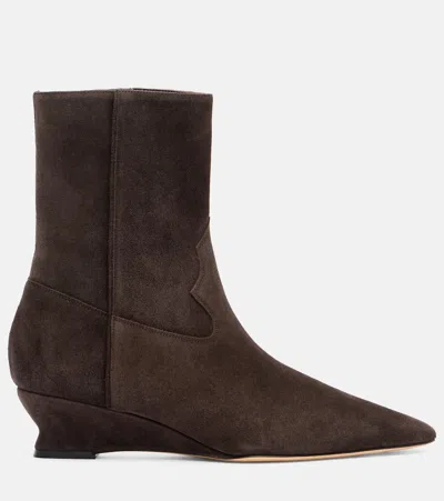 Le Monde Beryl Camille Suede Ankle Boots In Brown