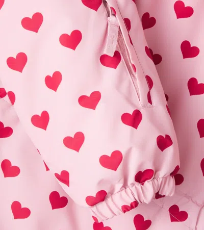 Konges Sløjd Mismou Hooded Printed Jacket In Pink