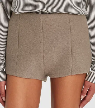 The Frankie Shop Vail Virgin Wool Shorts In Multi